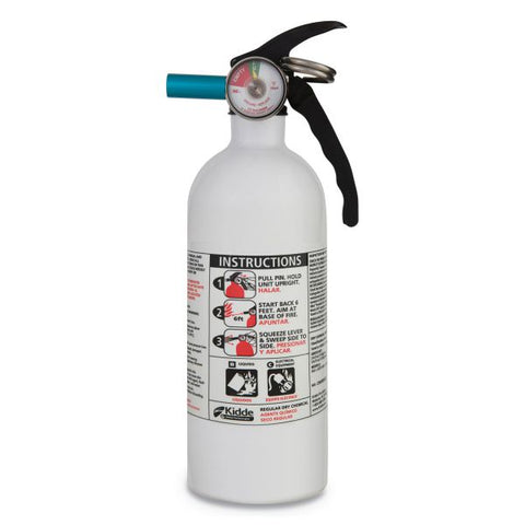 Kidde Fire Auto Fire Extinguisher Impact Resistant, Easy to Use, Dust Resistant, Rust Resistant - White