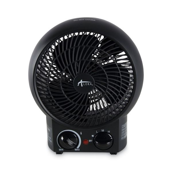 Alera Heater Fan, 1,500 W, 8.25 x 4.37 x 9.5, Black