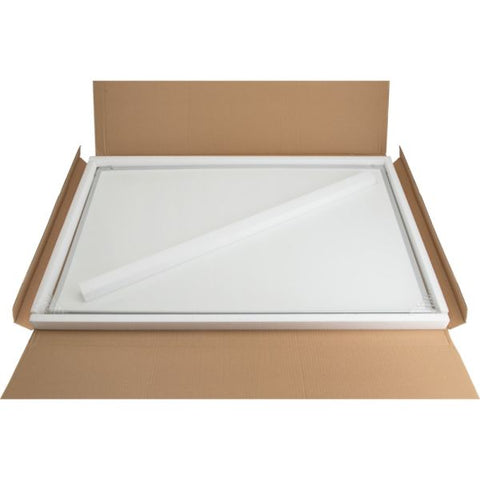 Lorell Aluminum Frame Dry-erase Board, 24" x 18", White Melamine Surface 24" (2 ft) Width x 18" (1.5 ft) Height - White Melamine Surface - White Aluminum Frame - Rectangle - 1 Each