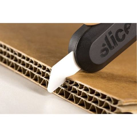 slice Safety Utility Knife Blades, Rounded Tip, Ceramic Zirconium Oxide, 3/Pack