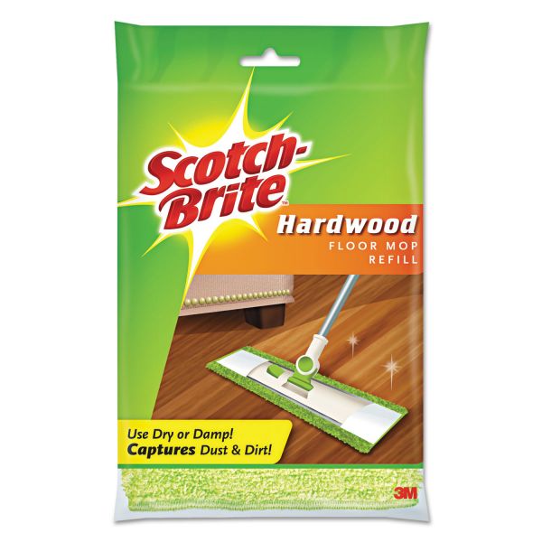 Scotch-Brite Hardwood Floor Mop Refill, Microfiber