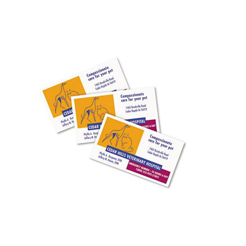 Avery Magnetic Business Cards, Inkjet, 2 x 3.5, White, 30 Cards, 10 Cards/Sheet, 3 Sheets/Pack