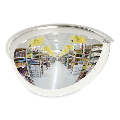 See All Half-Dome Convex Security Mirror, Half-Dome, 18" Diameter