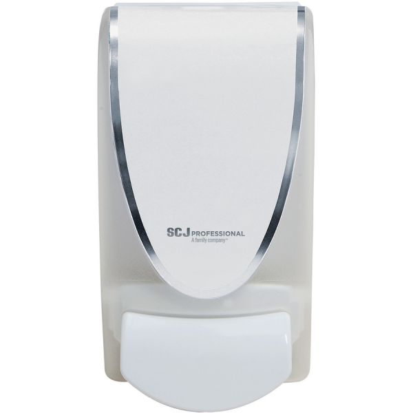 SC Johnson Manual Soap Dispenser Manual - 1.06 quart Capacity - Durable, Antimicrobial, Anti-bacterial - White - 1Each