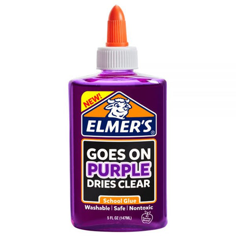 Elmer's Disappearing School Glue, Purple, 5 Oz