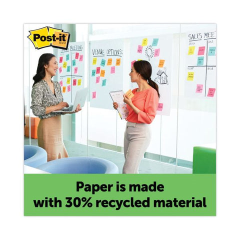 Post-it Easel Pads Self Stick Easel Pads, 25 x 30, White, Recycled, 6 30 Sheet Pads/Carton