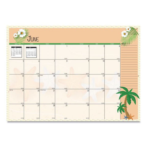 House of Doolittle Seasonal Monthly Planner, 7 x 10, 2023 Calendar 7" x 10" - Monthly - January-December - Wirebound - Leatherette - Light Blue Cover