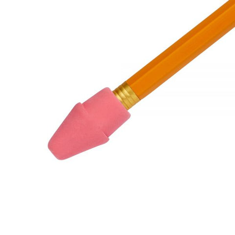 Paper Mate Arrowhead Eraser Caps, For Pencil Marks, Pink, 144/Box