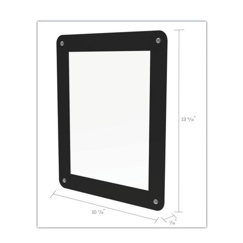 deflecto Superior Image Window Display, 8.5 x 11 Insert, Clear/Black