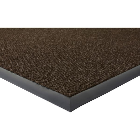 Genuine Joe Ultraguard Indoor Berber Wiper/Scraper Floor Mat 36" x 60" - Rubber - Chocolate