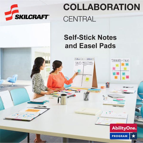 Self-Stick Easel Pads, 25" x 30", Pack Of 2 (AbilityOne 7530-01-393-0104)