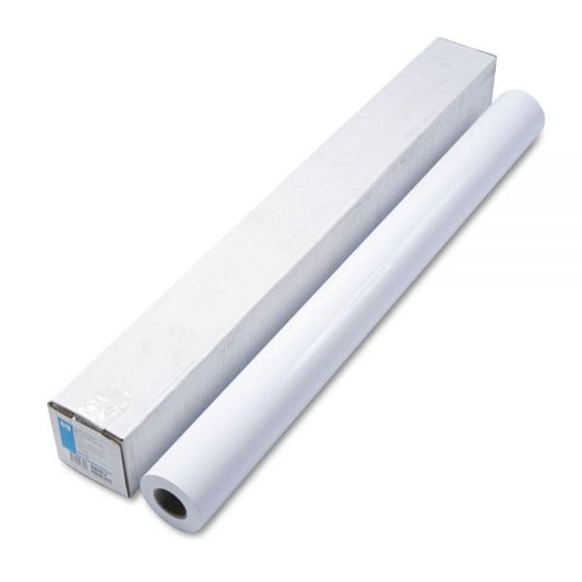 HP DesignJet Large Format Paper for Inkjet Prints, 7 mil, 42" x 100 ft, Gloss White