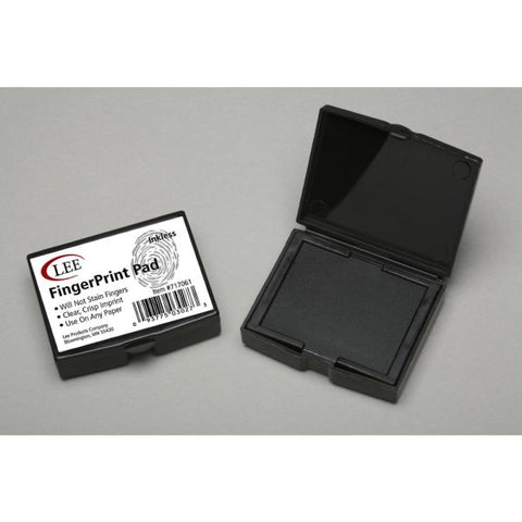 LEE Inkless Fingerprint Pad, 2.25" x 1.75", Black