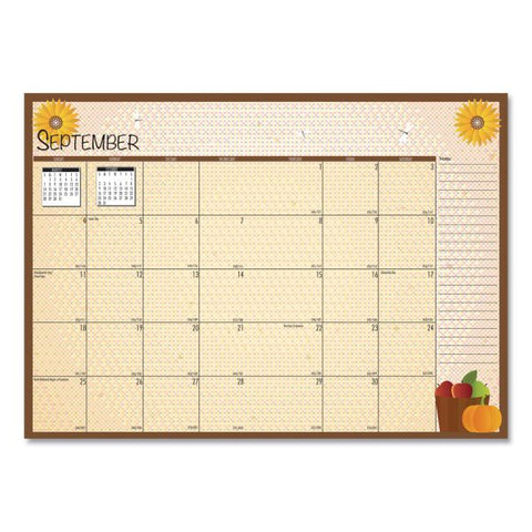 House of Doolittle Seasonal Monthly Planner, 7 x 10, 2023 Calendar 7" x 10" - Monthly - January-December - Wirebound - Leatherette - Light Blue Cover