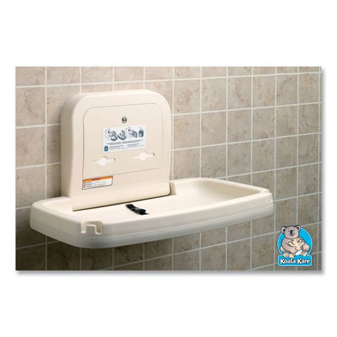 Koala Kare Horizontal Baby Changing Station, 35.19 x 22.25, Cream