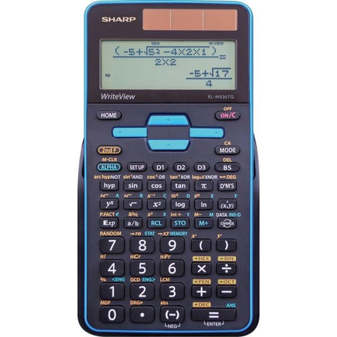 Sharp EL-W535TGBBL Scientific Calculator, 16-Digit LCD