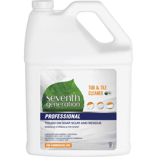 Seventh Generation Professional Tub & Tile Cleaner Liquid - 128 fl oz (4 quart) - Emerald Cypress & Fir Scent - 1 Each