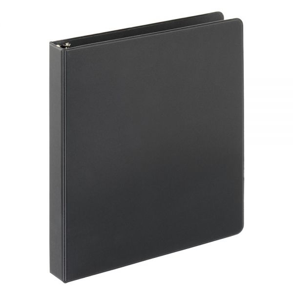 Just Basics Economy Nonview 3-Ring Binder, 1" Round Rings, Black