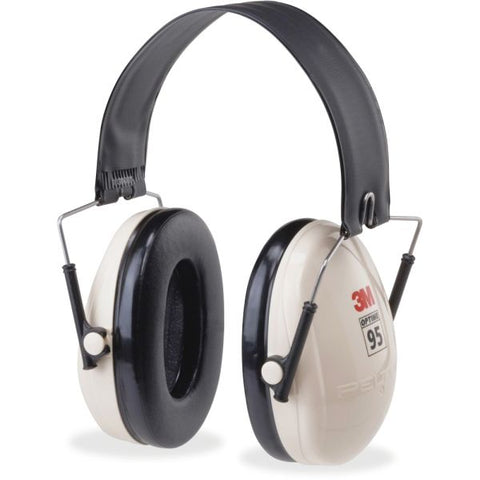 3M PELTOR OPTIME 95 Low-Profile Folding Ear Muff H6f/V, 21 dB, Beige/Black