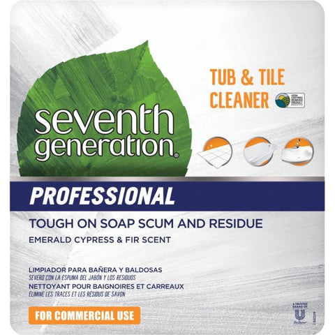 Seventh Generation Professional Tub & Tile Cleaner Liquid - 128 fl oz (4 quart) - Emerald Cypress & Fir Scent - 1 Each