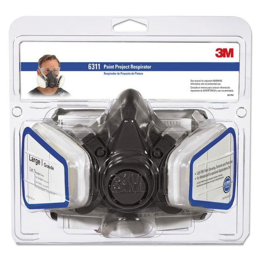 3M Half Facepiece Paint Spray/Pesticide Respirator, Large