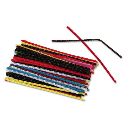 Creativity Street Chenille Pipe Cleaners 6" x 4 mm - Assorted Colors - 100/ Pack