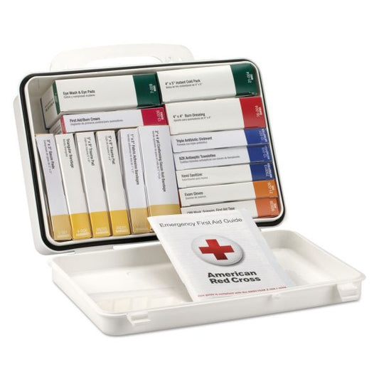 First Aid Only Unitized ANSI Class A Weatherproof First Aid Kit for 25 People, 84 Pieces, Plastic