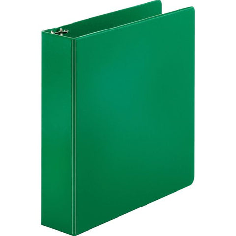 Business Source 2" 3-Ring Binder, Letter Size, Round Ring, Green