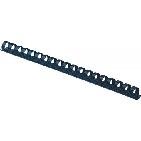 Fellowes Plastic Comb Bindings, 3/8" Diameter, 55 Sheet Capacity, Navy Blue, 100/Pack