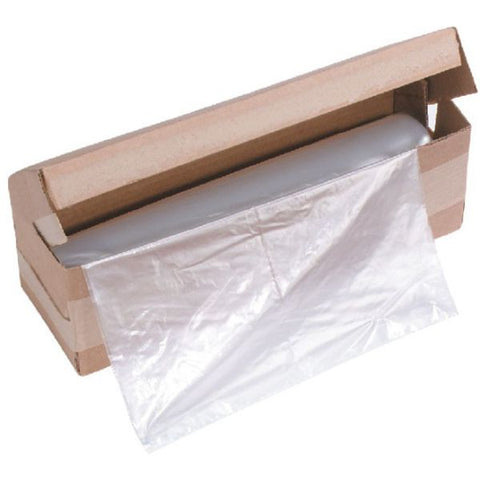 HSM Shredder Waste Bags 13 Gallon Capacity - Clear - 100/ Carton