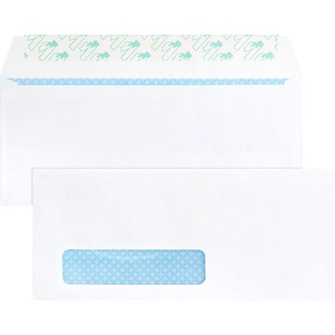 Business Source Business Envelopes, #10 (9.75" x 4"), Peel & Seal, 500 Envelopes/ Box #10 (9.75" x 4") - Peel & Seal - 500 Envelopes/ Box - Window