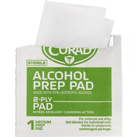 Curad Alcohol Swabs, 1 x 1, 200/Box