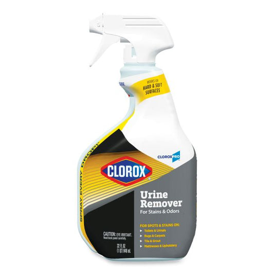 Clorox Urine Remover for Stains and Odors, 32 oz Spray Bottle, 9/Carton