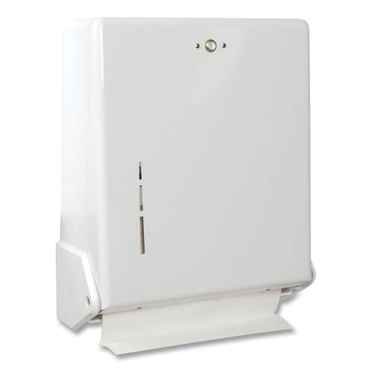 San Jamar True Fold C-Fold/Multifold Paper Towel Dispenser, 11.63 x 5 x 14.5, White