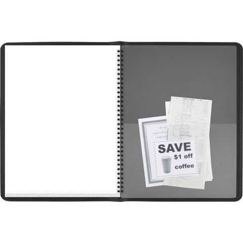 AT-A-GLANCE Visitor Register Book, Black Cover, 10.88 x 8.38 Sheets, 60 Sheets/Book