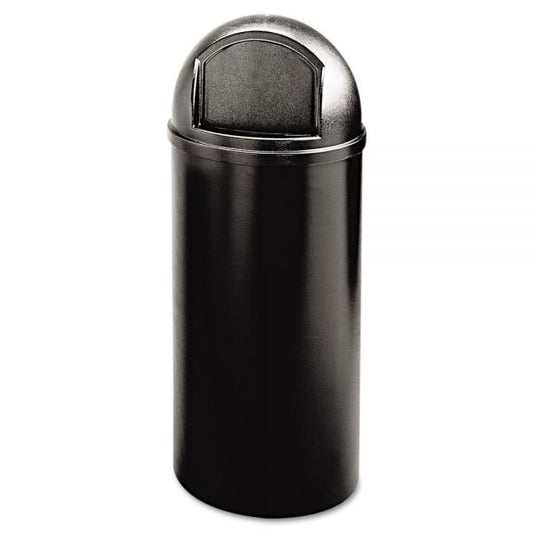 Rubbermaid Commercial Marshal Classic Container, 15 gal, Plastic, Black