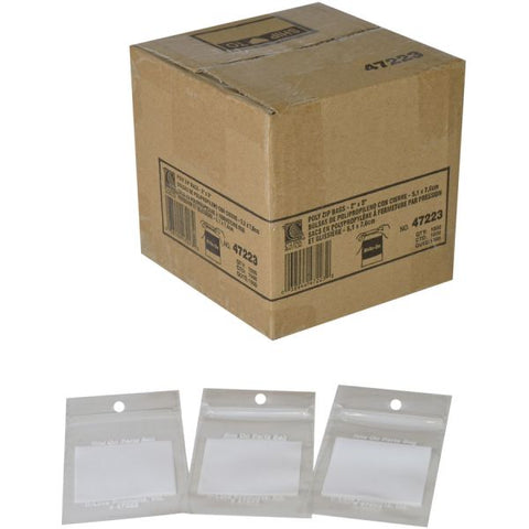 C-Line Write-On Poly Bags, 2 mil, 2" x 3", Clear, 1,000/Carton