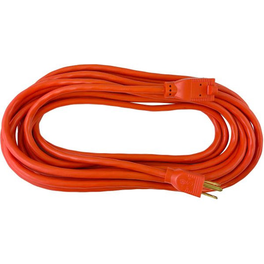 Compucessory Heavy Duty 25' Extension Cord 25 ft Length - 3 Prong - 125 V AC Voltage Rating - 13 A Current Rating - Orange