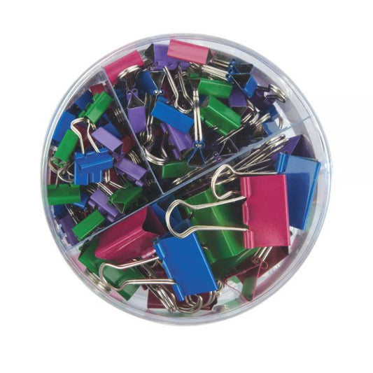 Binder Clip Combo Pack, Assorted Sizes, Assorted Colors, Pack Of 200