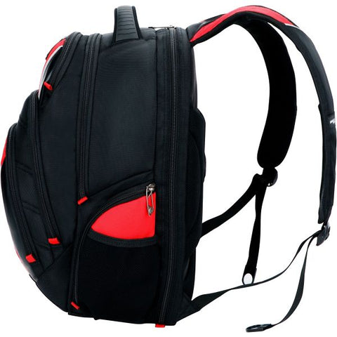 Swissdigital Design Anti-Bacterial Black and Red Backpack Travel Kit J14-41