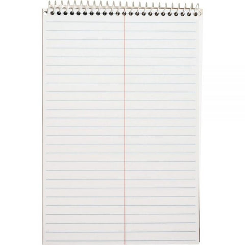 Business Source Steno Pad 6" x 9" - Gregg Ruled - White Paper - 60 Sheets/ Pad - 1 Each