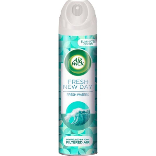 Airwick 4-In-1 Air Fresheners Fresh Waters Scent - 8 oz Size - Aerosol - 12/ Carton