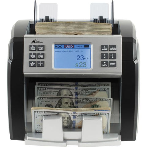 Royal Sovereign RBC-EP1600 Bank Grade Counter 600 Bill Capacity - Counts 1500 bills/min - Black