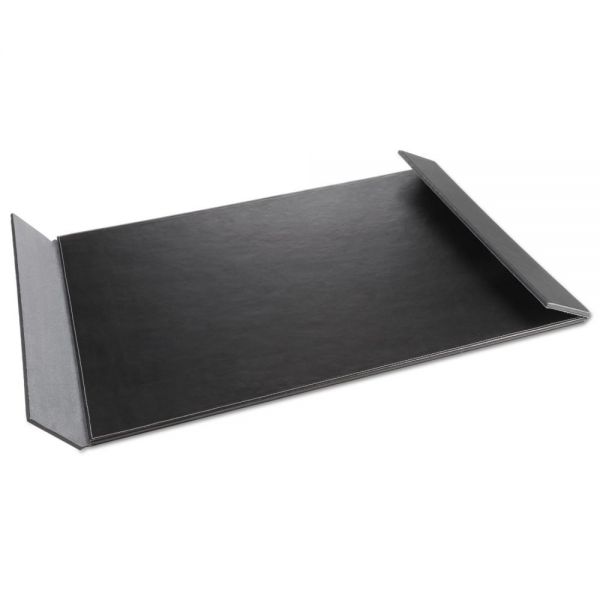 Artistic Monticello Desk Pad, with Fold-Out Sides, 24 x 19, Black