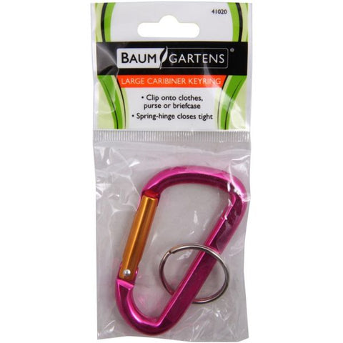 Baumgartens 3" Carabiner Key Ring Aluminum - Assorted