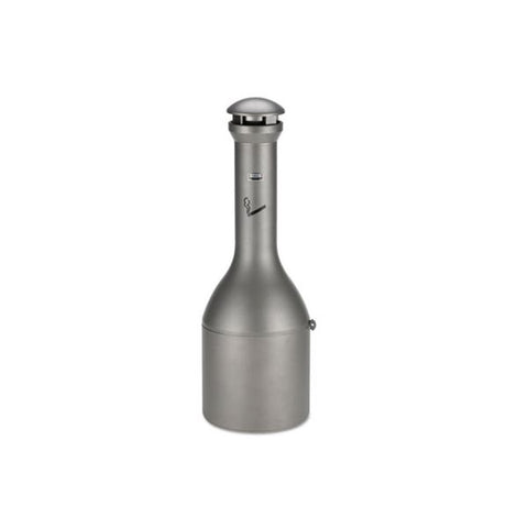 Rubbermaid Commercial Infinity Traditional Smoking Receptacle, 4.1 gal, 13 dia x 39h, Antique Pewter