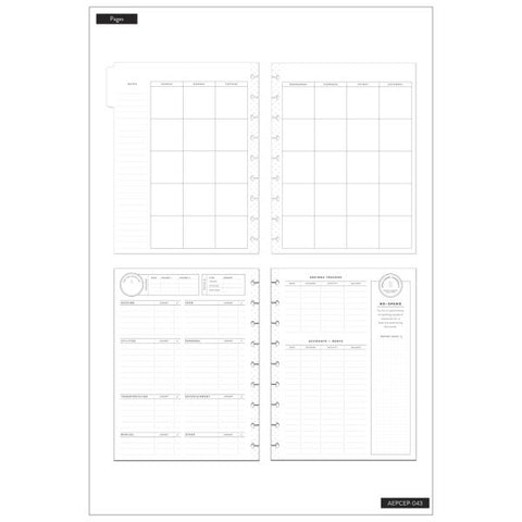 Happy Planner Bright Budget Classic Planner Extension Pack, 7” x 9-1/4”, Multicolor