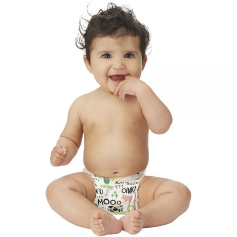 The Honest Company Clean Conscious Diapers, Size 1, Barnyard, Box Of 80 Diapers