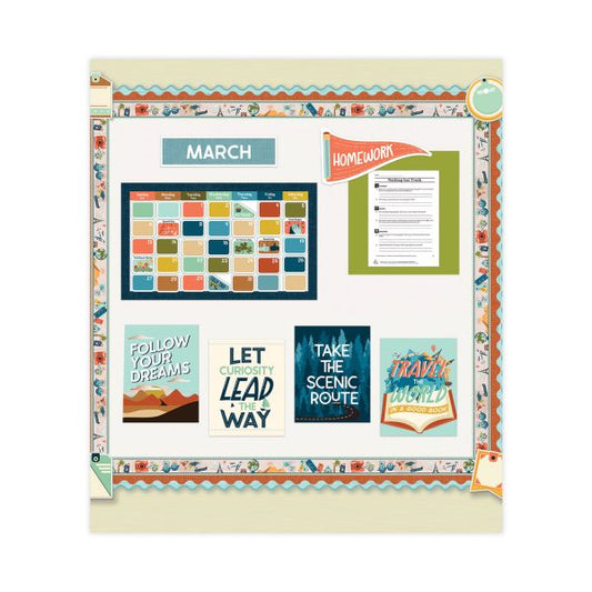 Carson-Dellosa Education Calendar Bulletin Board Set, Let's Expolore, 123 Pieces