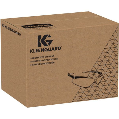 KleenGuard Nemesis Safety Glasses, Black Frame, Indoor/Outdoor Lens